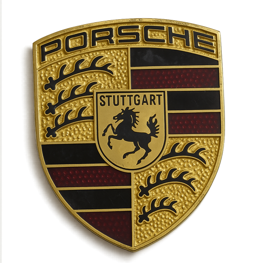 شعار PORSCHE معدني